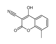 4-hydroxy-8-methyl-2-oxochromene-3-carbonitrile结构式