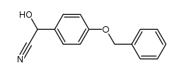 α-Hydroxy-4-(phenylmethoxy)benzeneacetonitrile结构式