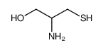 2-Amino-3-mercapto-1-propanol structure
