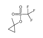 (1-methylcyclopropyl) trifluoromethanesulfonate结构式