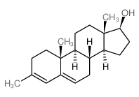 (8R,9S,10R,13S,14S,17S)-3,10,13-trimethyl-2,7,8,9,11,12,14,15,16,17-decahydro-1H-cyclopenta[a]phenanthren-17-ol结构式