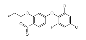 1,5-dichloro-3-fluoro-2-[3-(2-fluoroethoxy)-4-nitrophenoxy]benzene结构式