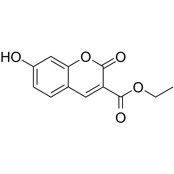 Ethyl 7-hydroxy-2-oxo-2H-chromene-3-carboxylate Structure