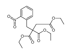 triethyl 1-[(2-nitrophenyl)methyl]ethane-1,1,2-tricarboxylate结构式