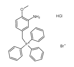 (4-methoxy-3-aminobenzyl)triphenylphosphonium bromide hydrochloride salt Structure
