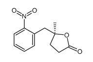 (5S)-5-methyl-5-[(2-nitrophenyl)methyl]oxolan-2-one结构式
