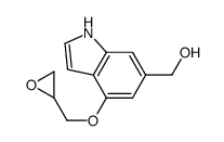 [4-(oxiran-2-ylmethoxy)-1H-indol-6-yl]methanol结构式