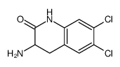 3-amino-6,7-dichloro-3,4-dihydro-1H-quinolin-2-one Structure