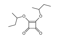 3,4-di(butan-2-yloxy)cyclobut-3-ene-1,2-dione结构式