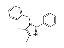 1-benzyl-4,5-dimethyl-2-phenylimidazole结构式
