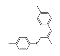 (Z)-1-p-Tolyl-2-methyl-3-p-tolylthiopropen Structure