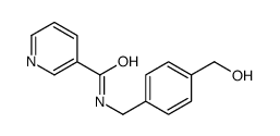 N-[[4-(hydroxymethyl)phenyl]methyl]pyridine-3-carboxamide Structure