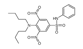 4-(dibutylamino)-3,5-dinitro-N-phenylbenzenesulfonamide结构式