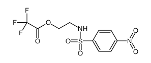 2-[(4-nitrophenyl)sulfonylamino]ethyl 2,2,2-trifluoroacetate结构式