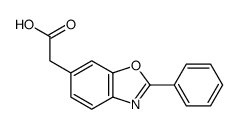 2-(2-苯基苯并噁唑-6-基)乙酸结构式