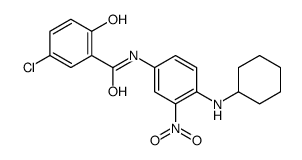 5-chloro-N-[4-(cyclohexylamino)-3-nitrophenyl]-2-hydroxybenzamide Structure