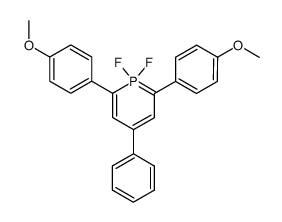 1,1-difluoro-2,6-bis-(4-methoxy-phenyl)-4-phenyl-1λ5-phosphinine Structure