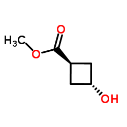 反式-3-羟基环丁烷羧酸甲酯结构式