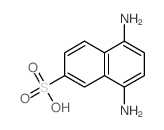 1, 4-Diaminonaphthalene-6-sulfonic acid结构式