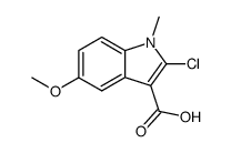 2-Chloro-5-methoxy-1-methyl-1H-indole-3-carboxylic acid Structure
