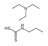 propyl-dithiocarbamic acid, triethylamine salt Structure