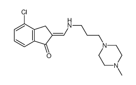 (2E)-4-chloro-2-[[3-(4-methylpiperazin-1-yl)propylamino]methylidene]-3H-inden-1-one Structure