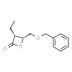 2-Oxetanone,3-ethyl-4-[(phenylmethoxy)methyl]-,(3R,4R)-(9CI)结构式