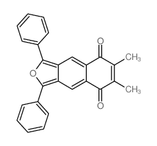 Naphtho[2,3-c]furan-5,8-dione, 6,7-dimethyl-1,3-diphenyl-结构式