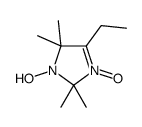 4-Ethyl-2,2,5,5-tetramethyl-2,5-dihydro-1H-imidazol-1-ol 3-oxide Structure