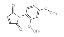 1-(2,4-二甲氧基苯基)-吡咯-2,5-二酮结构式