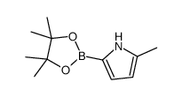 2-甲基-5-(4,4,5,5-四甲基-1,3,2-二氧硼杂环戊烷-2-基)-1H-吡咯结构式