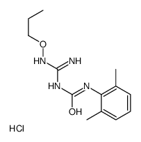 (1E)-1-[amino-(propoxyamino)methylidene]-3-(2,6-dimethylphenyl)urea,hydrochloride结构式