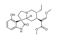 (7S,16E,20α)-16,17-Didehydro-9-hydroxy-17-methoxy-2-oxocorynoxan-16-carboxylic acid methyl ester结构式