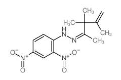 2,4-dinitro-N-(3,3,4-trimethylpent-4-en-2-ylideneamino)aniline Structure