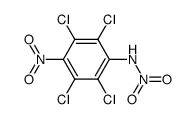 2,3,5,6-tetrachloro-4,N-dinitro-aniline Structure