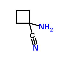 1-Aminocyclobutanecarbonitrile Structure