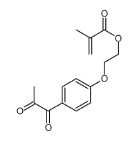 2-[4-(2-oxopropanoyl)phenoxy]ethyl 2-methylprop-2-enoate结构式