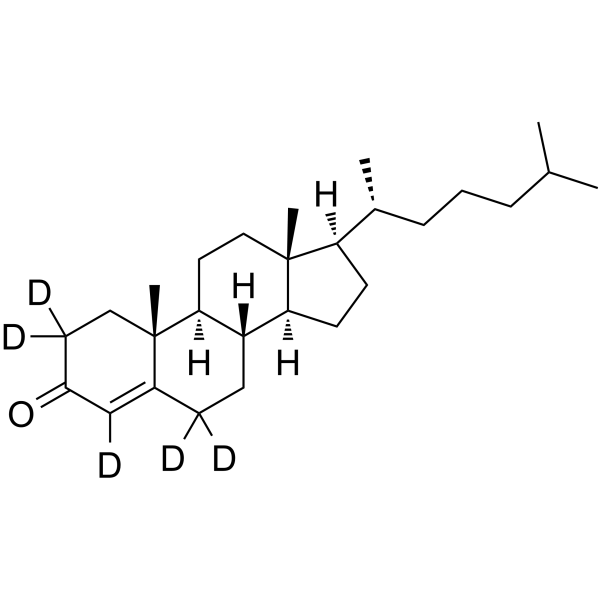 4-胆甾烯-3-酮-D5结构式