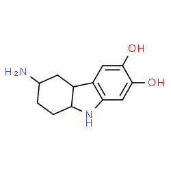 1H-Carbazole-6,7-diol, 3-amino-2,3,4,4a,9,9a-hexahydro- (9CI) Structure
