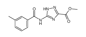 1H-1,2,4-Triazole-3-carboxylicacid,5-[(3-methylbenzoyl)amino]-,methylester Structure