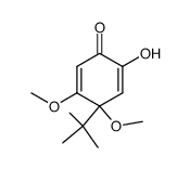 4-tert-Butyl-4,5-dimethoxy-2-hydroxy-2,5-cyclohexadien-1-one Structure