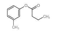 Butyric acid, m-tolyl ester Structure