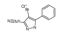 4-bromo-5-phenyl-1H-pyrazole-3-diazonium,chloride Structure