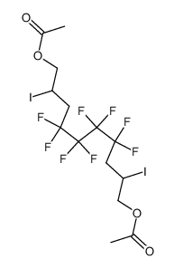 (2,9-Diiodo-4,4,5,5,6,6,7,7-octafluorodecane-1,10-diyl) diacetate Structure