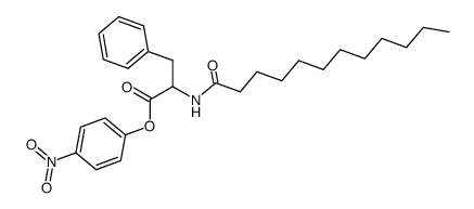 p-nitrophenyl n-dodecanoyl-D(L)-phenylalaninate Structure