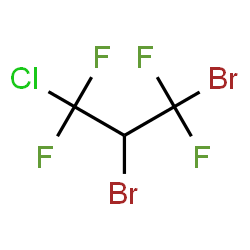 1,2-Dibromo-3-chloro-1,1,3,3-tetrafluoropropane结构式