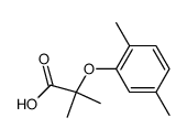 α-(2,5-dimethyl-phenoxy)-isobutyric acid Structure