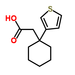 [1-(3-Thienyl)cyclohexyl]acetic acid Structure