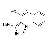 (9ci)-5-氨基-n-(2-甲基苯基)-1H-咪唑-4-羧酰胺结构式