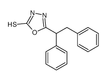 5-(1,2-diphenylethyl)-3H-1,3,4-oxadiazole-2-thione Structure